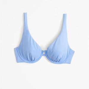 NWT Abercrombie & Fitch Blue Shimmer Bikini Top
